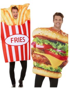 Pardräkt - Hamburgare och Pommes Frites Dräkt