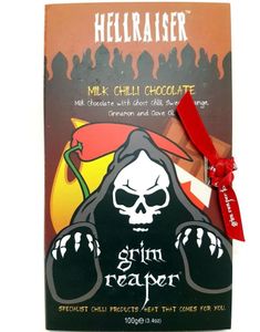 Grim Reaper Hellraiser - Ekstremt Sterk Melkesjokolade med Ghost Pepper 100 gram