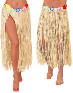 Stråkjol med Blomsterbälte 80 cm