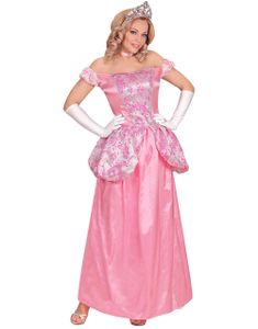 Rosa Prinsessdräkt 4 Delar