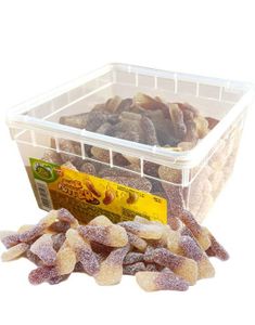 1,8 kg Lutti Sura Fötter - Låda med Fizzy Vingummi Fötter med Colasmak - Hel Kartong